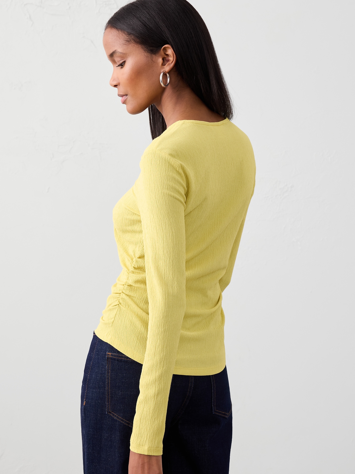 Image number 2 showing, Crinkle Jacquard Top