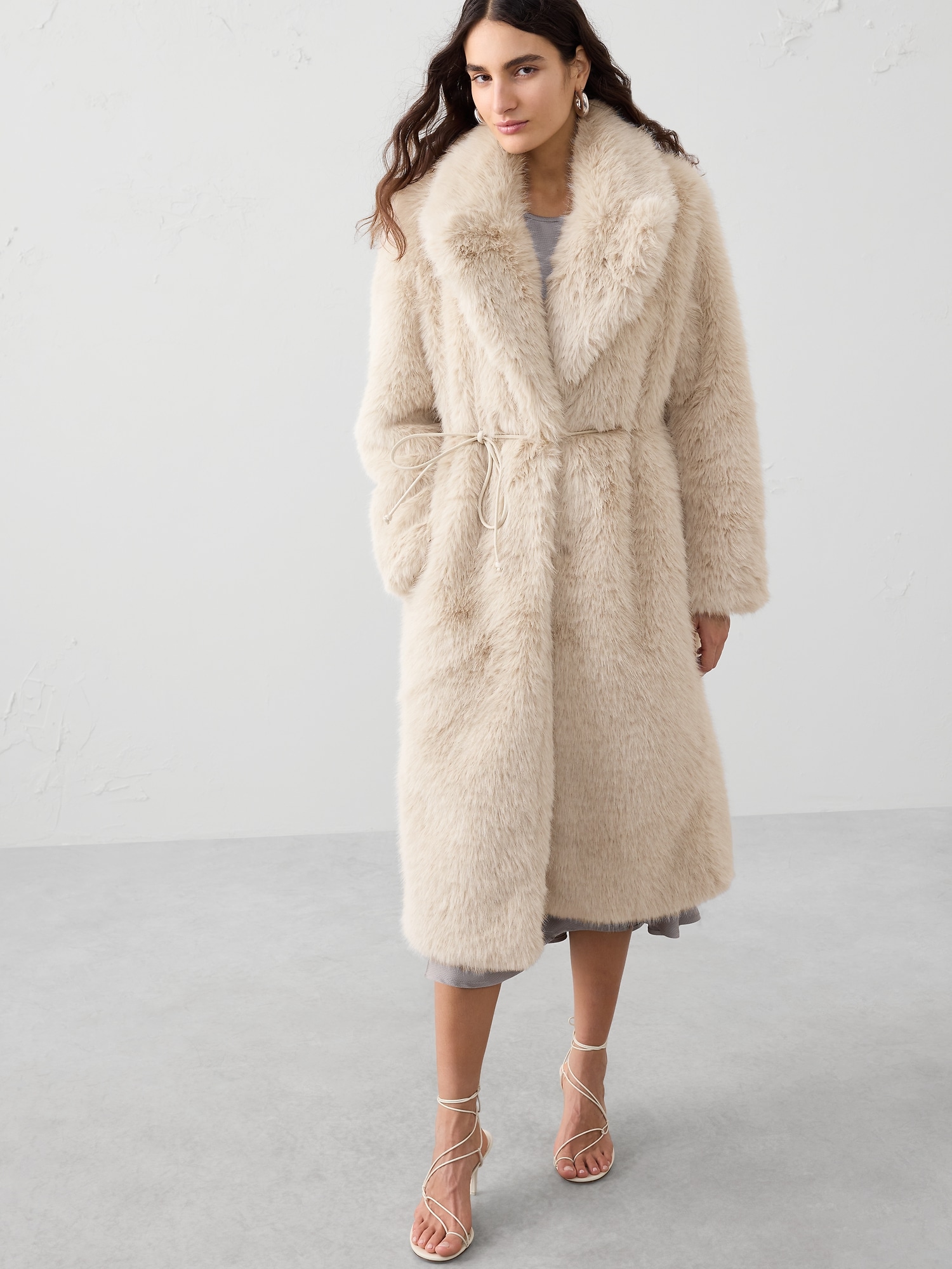 Faux Fur Long Coat