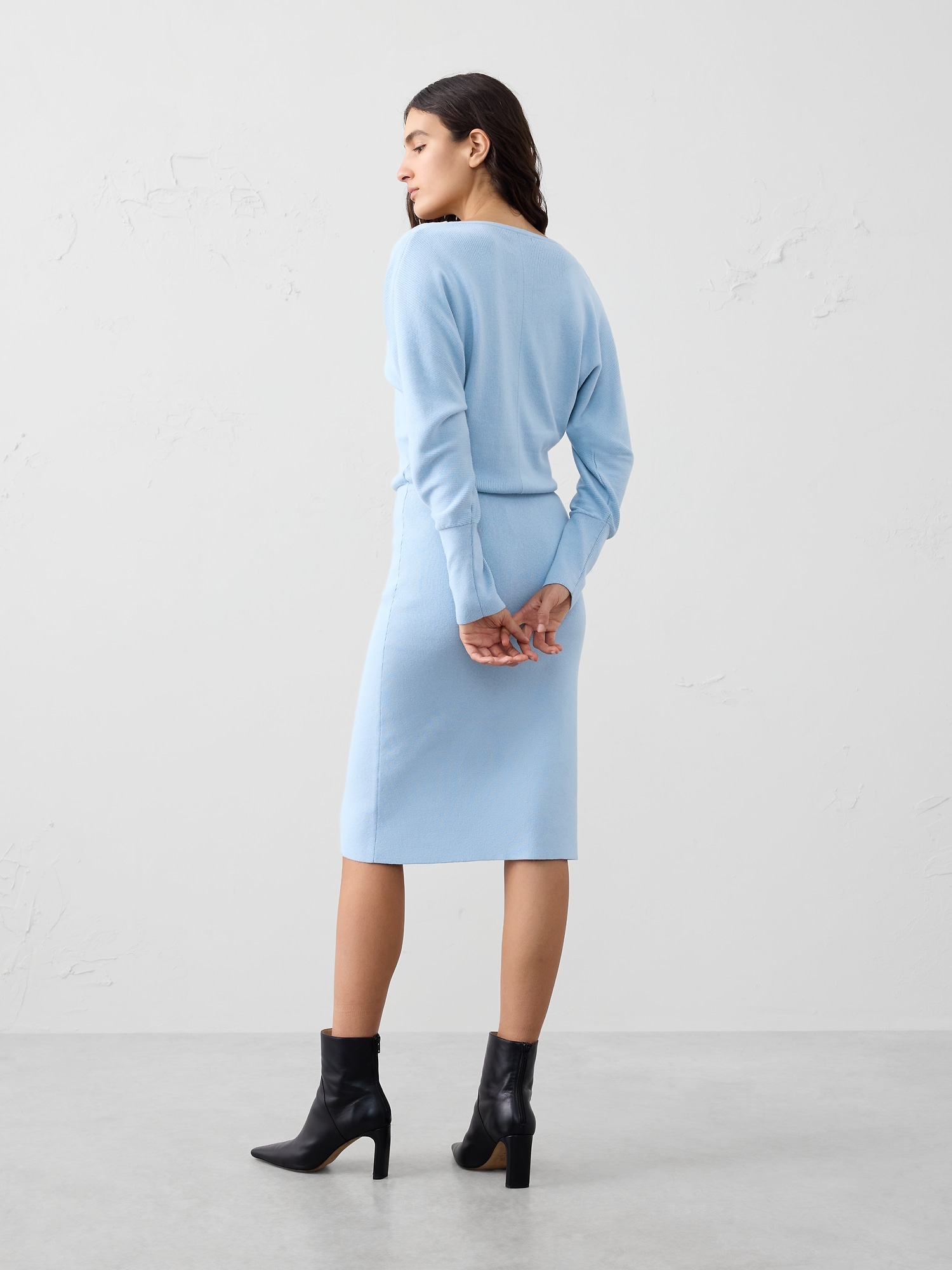 Image number 5 showing, Blouson Knee Length Sweater Dress