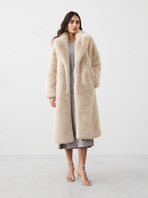 Faux Fur Long Coat
