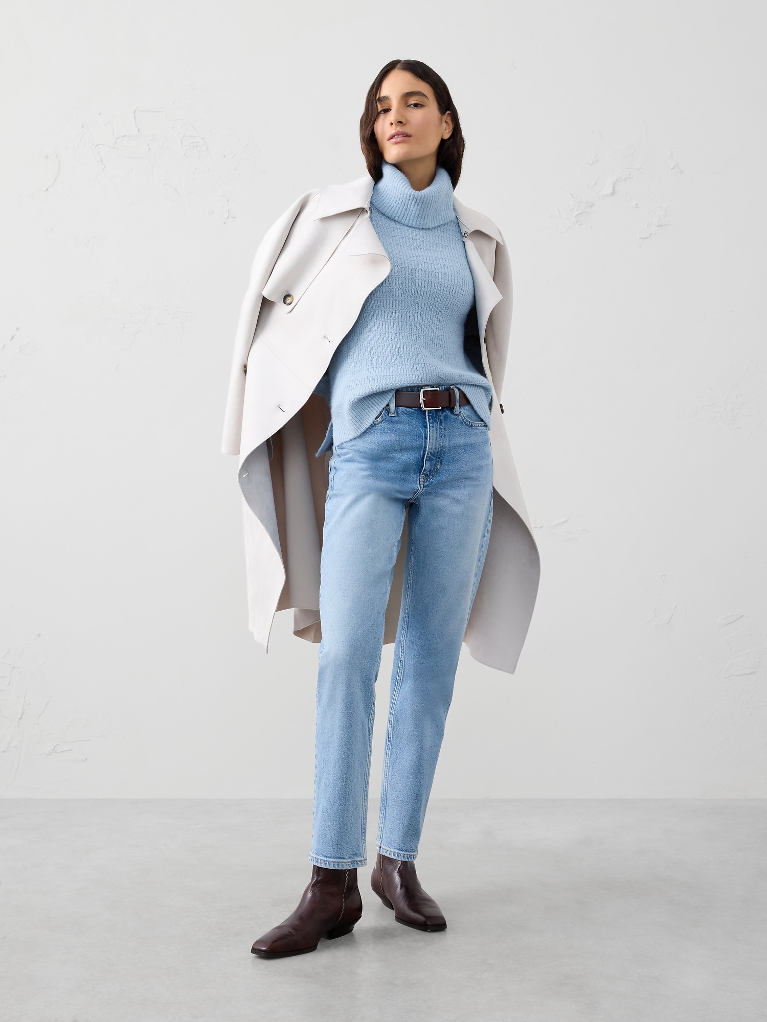 Image number 3 showing, Brushed Turtleneck Sweater