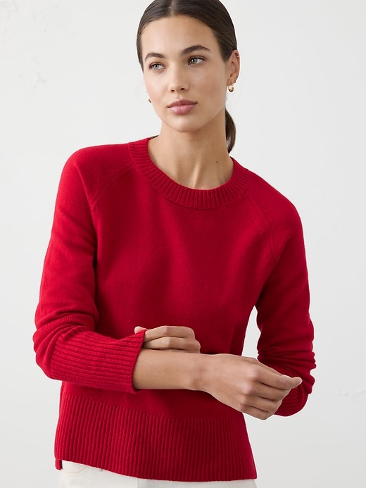 Fuzzy Mock-Neck Sweater
