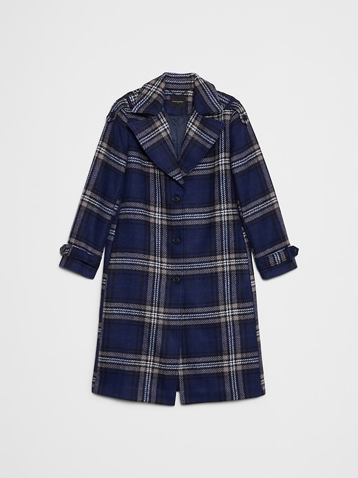 BANANA REPUBLIC バッファローチェック柄プレイドピーコート L Plaid Coat | Banana Republic Factory