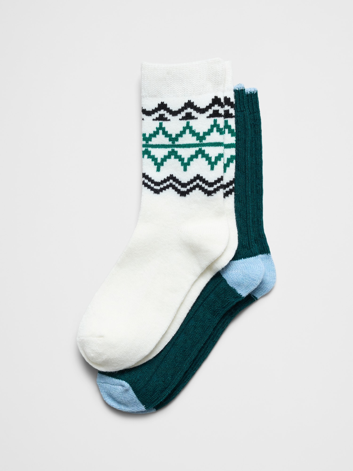 Cozy Socks (2 Pack) - Sapphire Green
