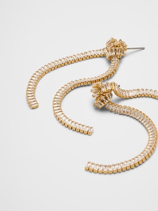 Shine Knot Statement Drop Earrings