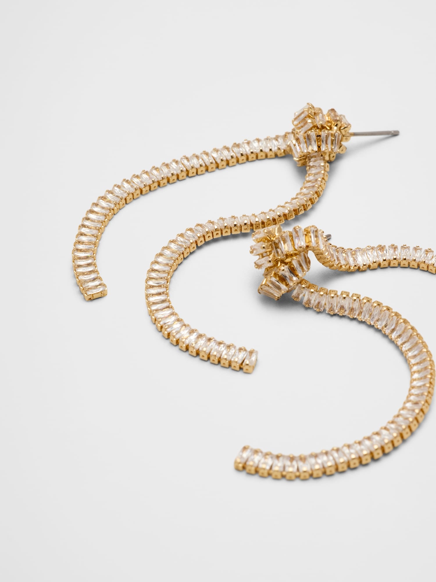 Image number 2 showing, Shine Knot Statement Drop Earrings