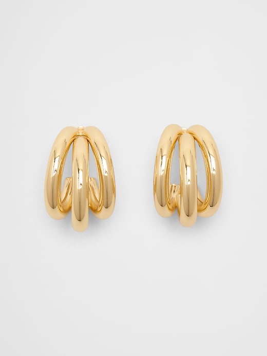 2 In 1 Double Hoop Earrings