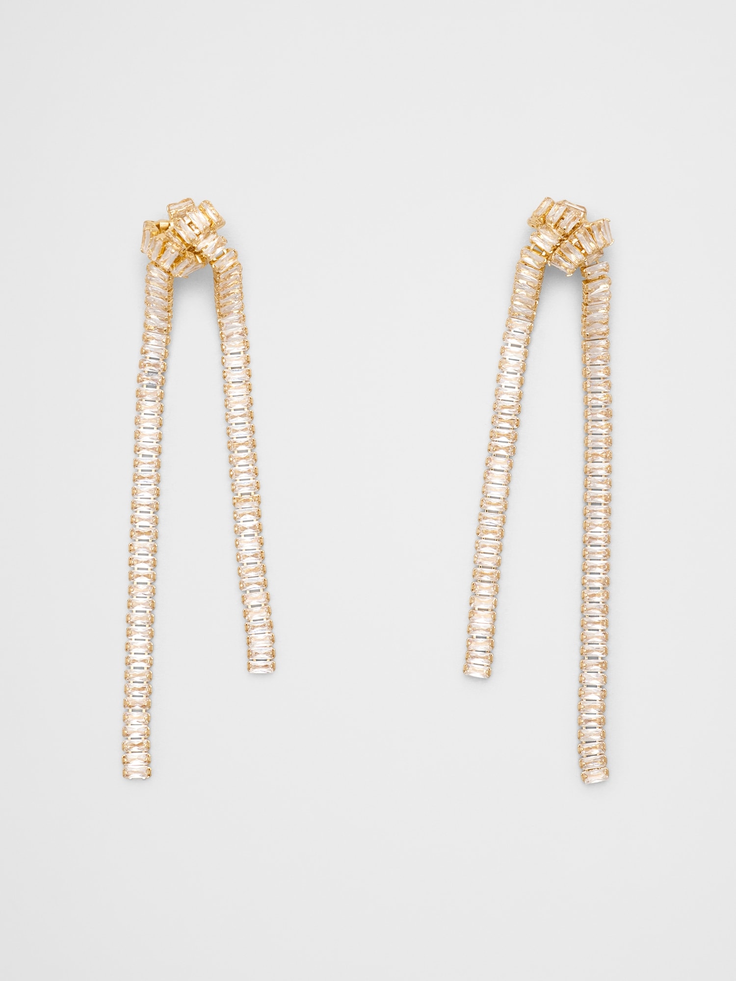 Image number 1 showing, Shine Knot Statement Drop Earrings