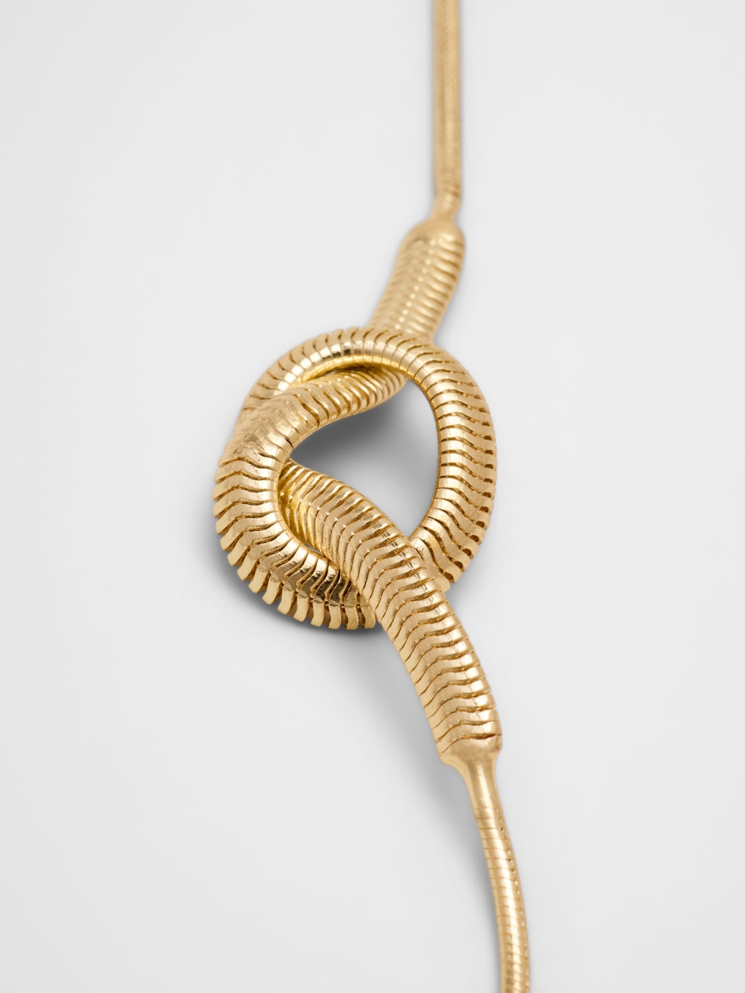 Image number 2 showing, Knot Herringbone Snake Chain Necklace