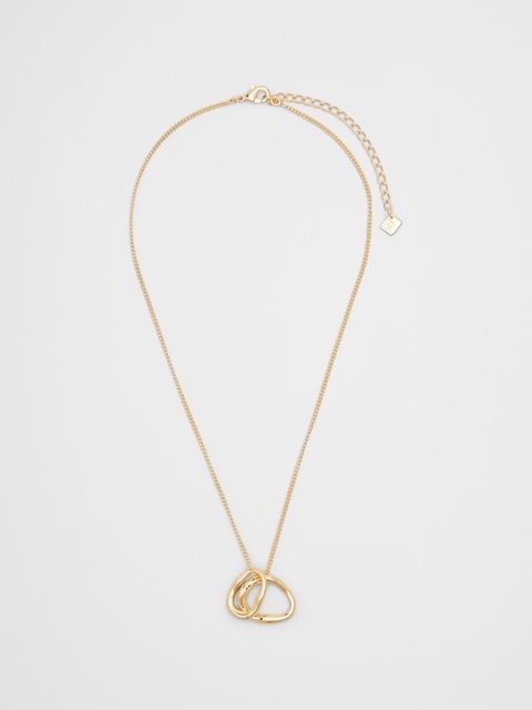 Double Ring Delicate Necklace