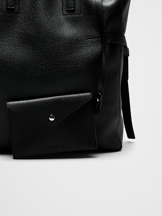 Vegan Leather Tie-Side Tote | Banana Republic Factory