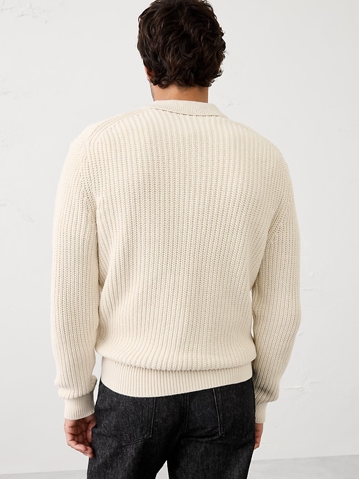 Cable Sweater Polo
