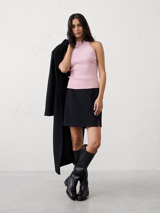 Lurex Ribbed Cardigan Sweater