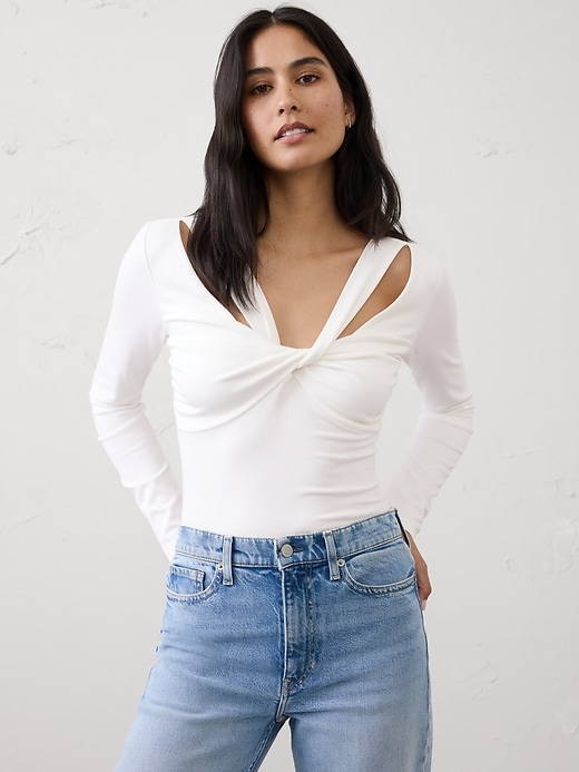 Twist-Front Top | Banana Republic Factory
