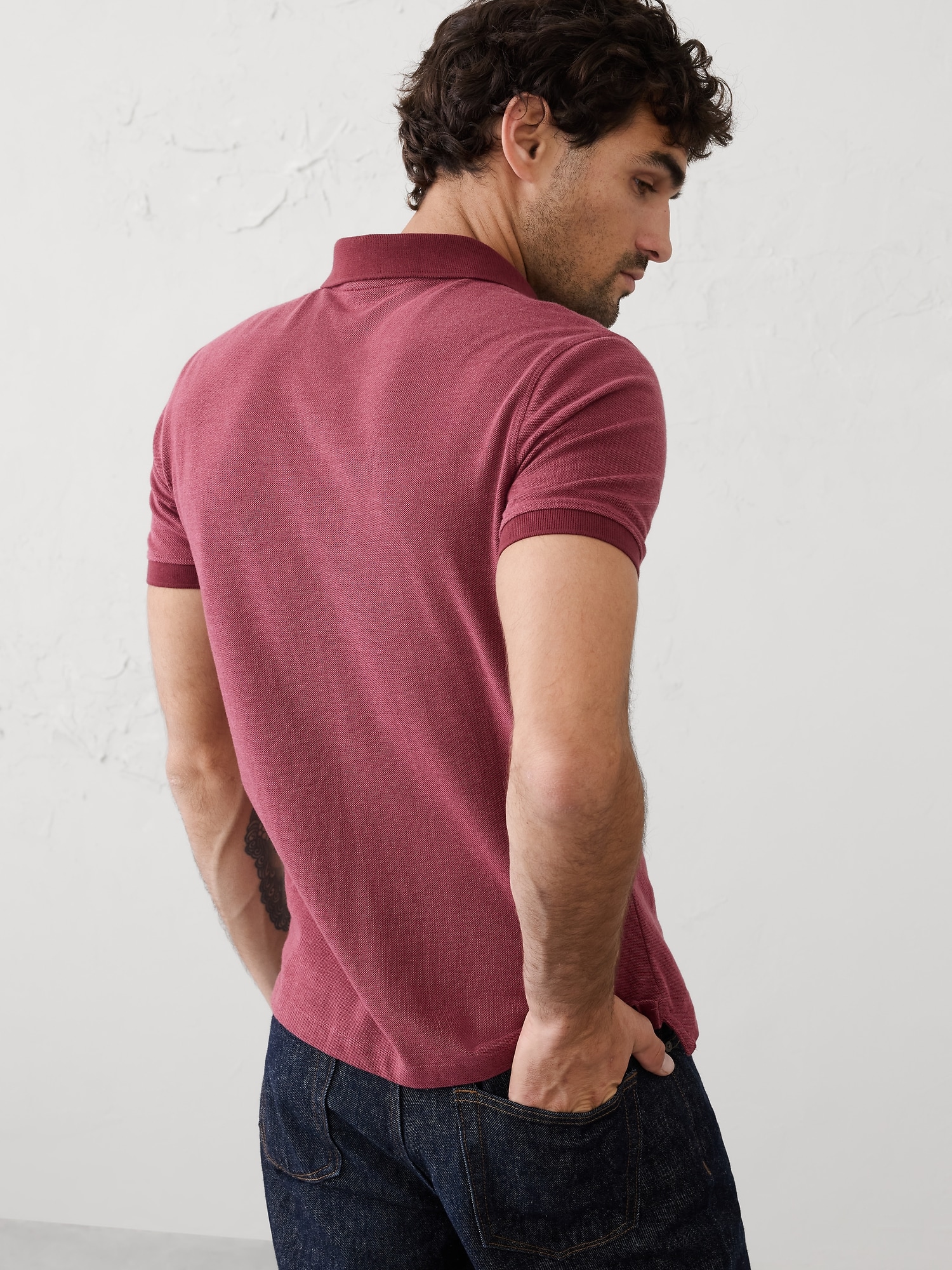 Image number 2 showing, Slim Cotton Pique Polo