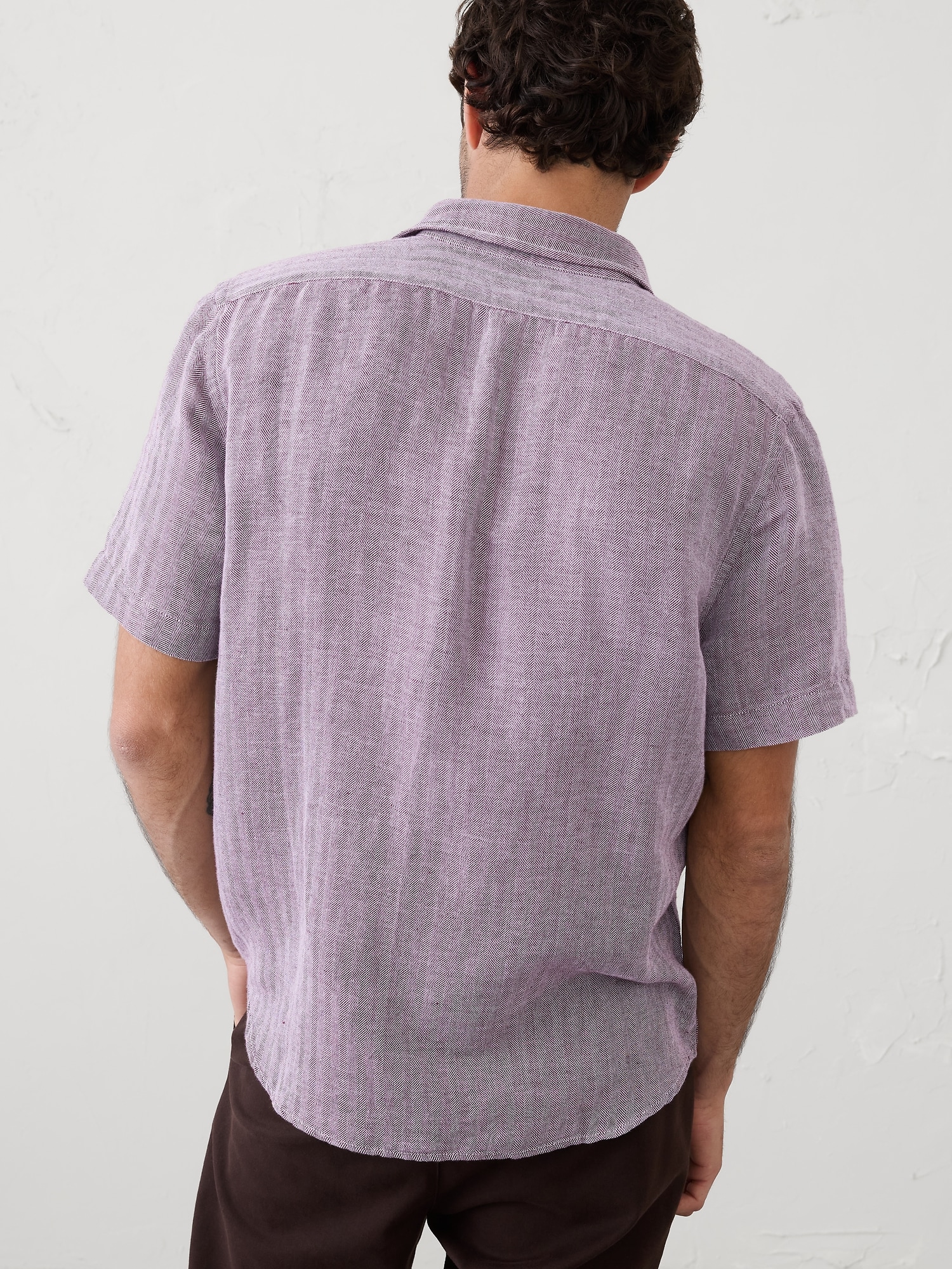 Image number 2 showing, Slim-Fit Linen-Blend Shirt