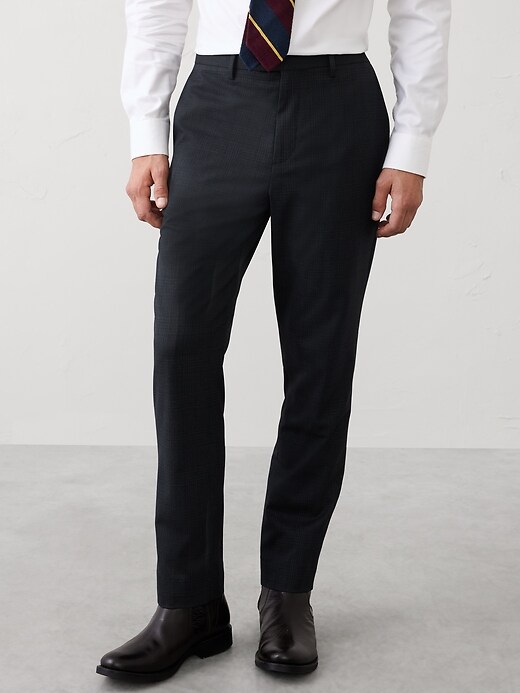 Tailored-Fit Glen Plaid Trouser