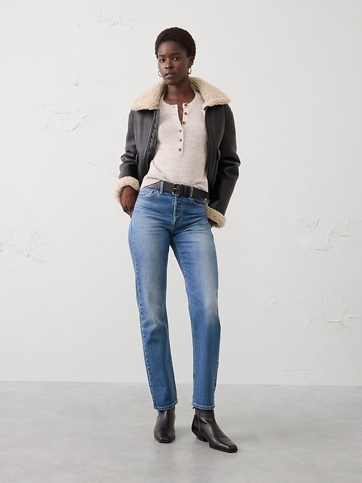 Henley Brushed Pullover Sweater