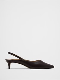 Slingback Kitten Heel Mule