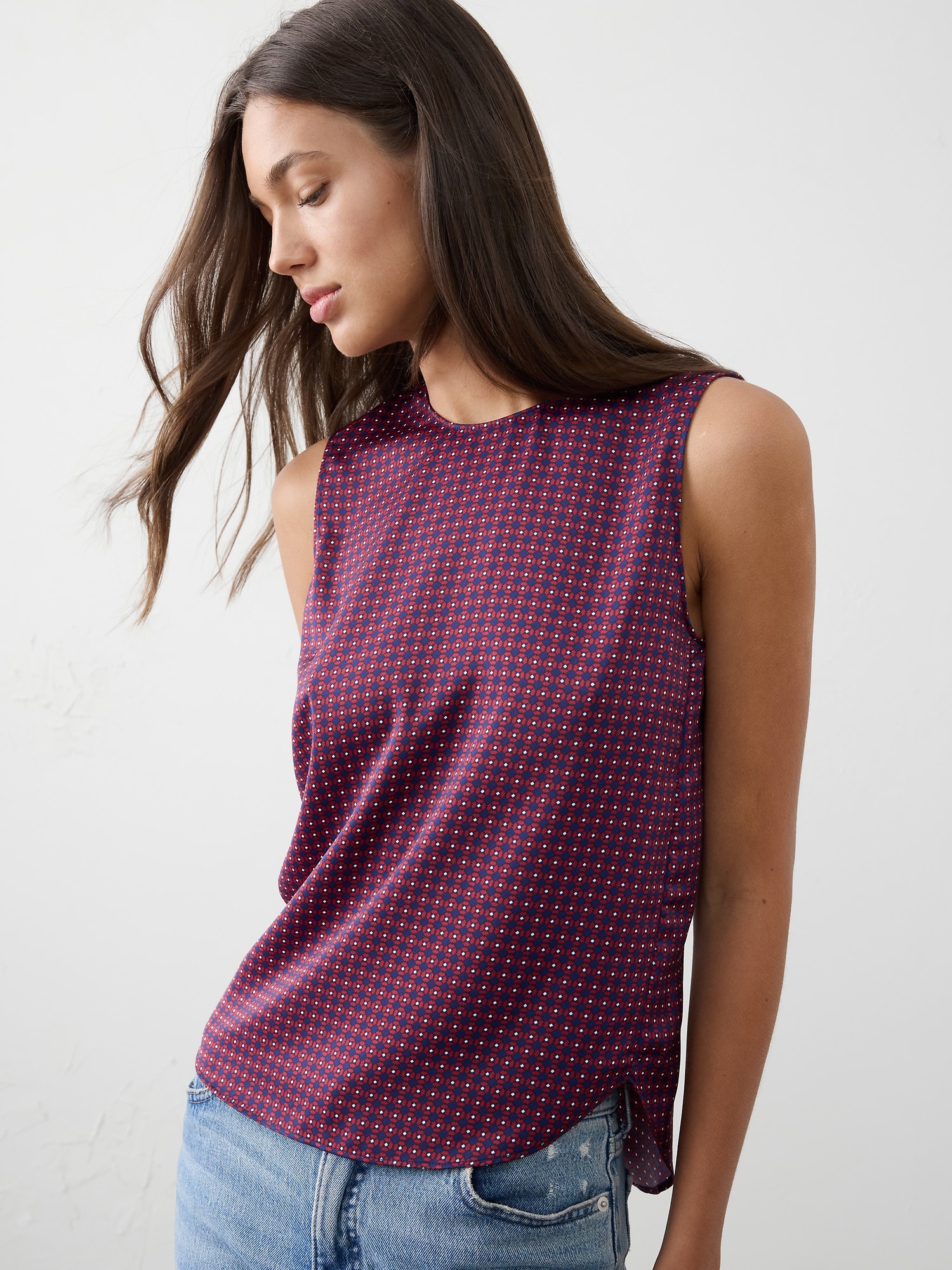 Shell Tank - Red Geo