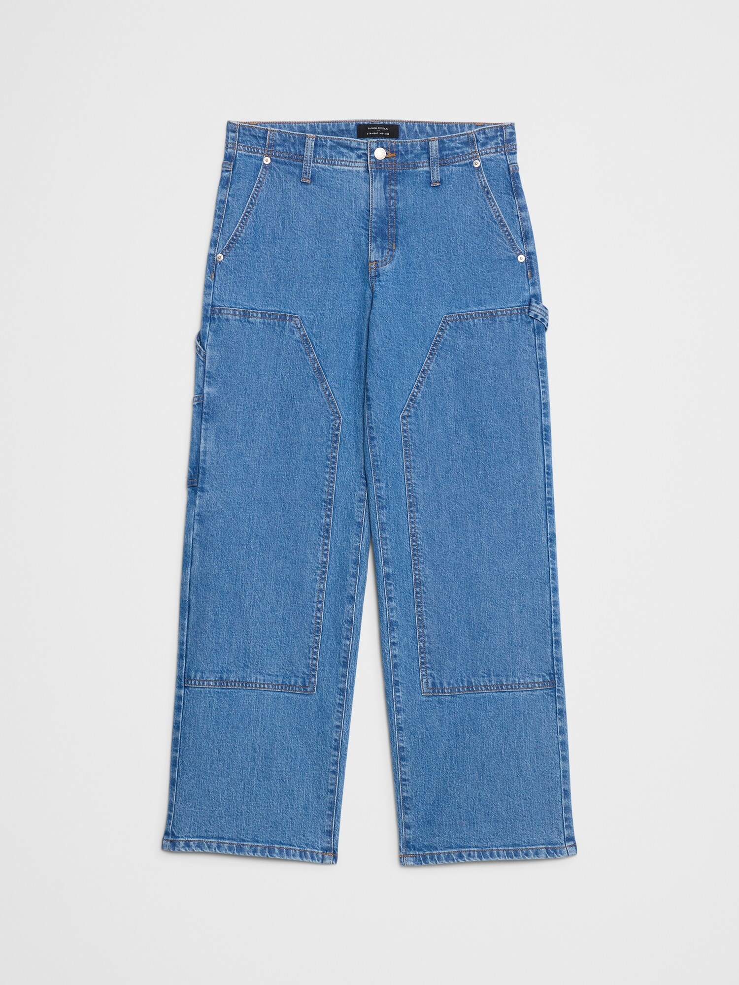 Image number 7 showing, Straight Mid-Rise Carpenter Jean