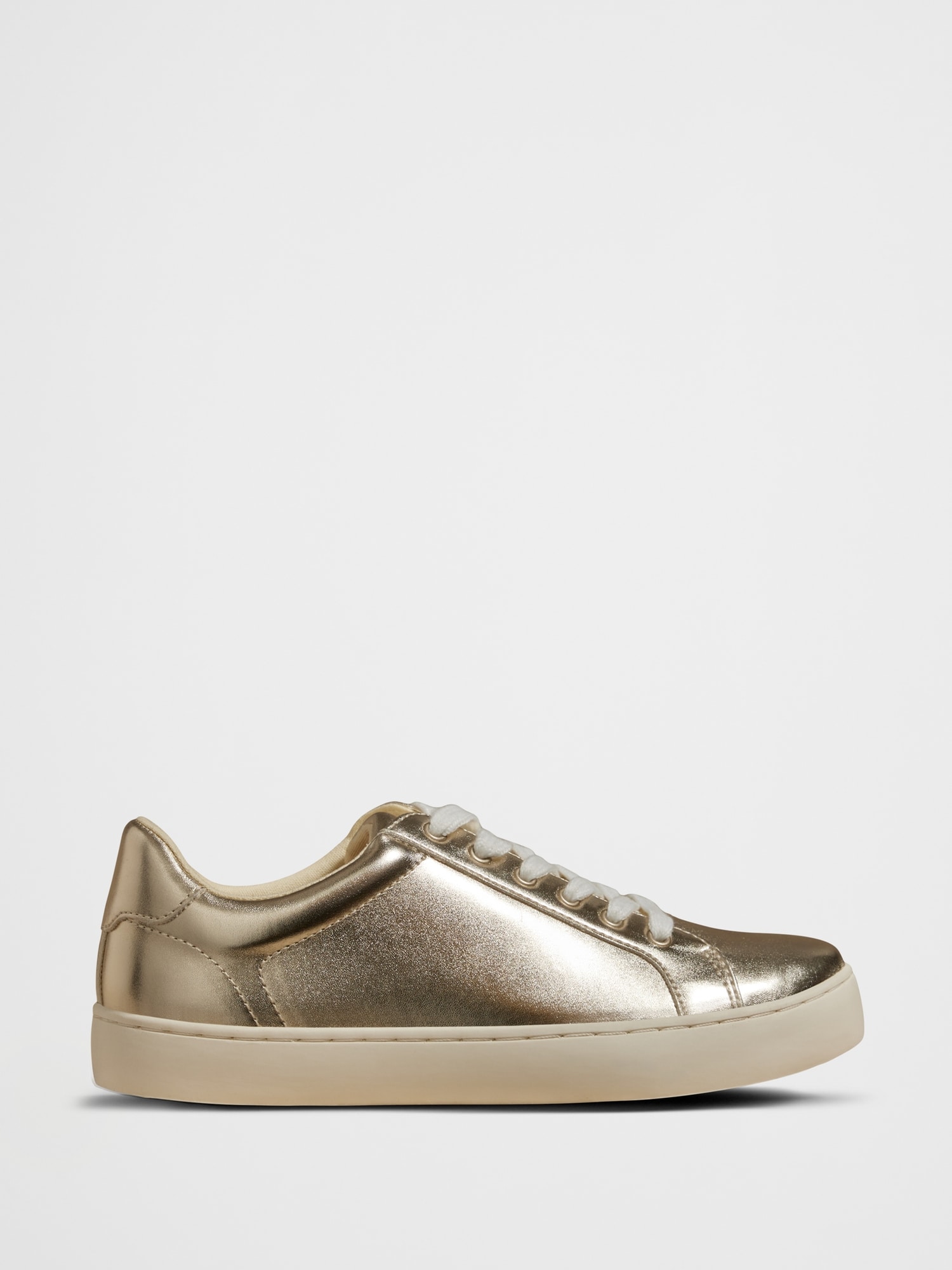 Lace-Up Sneaker - Pale Gold