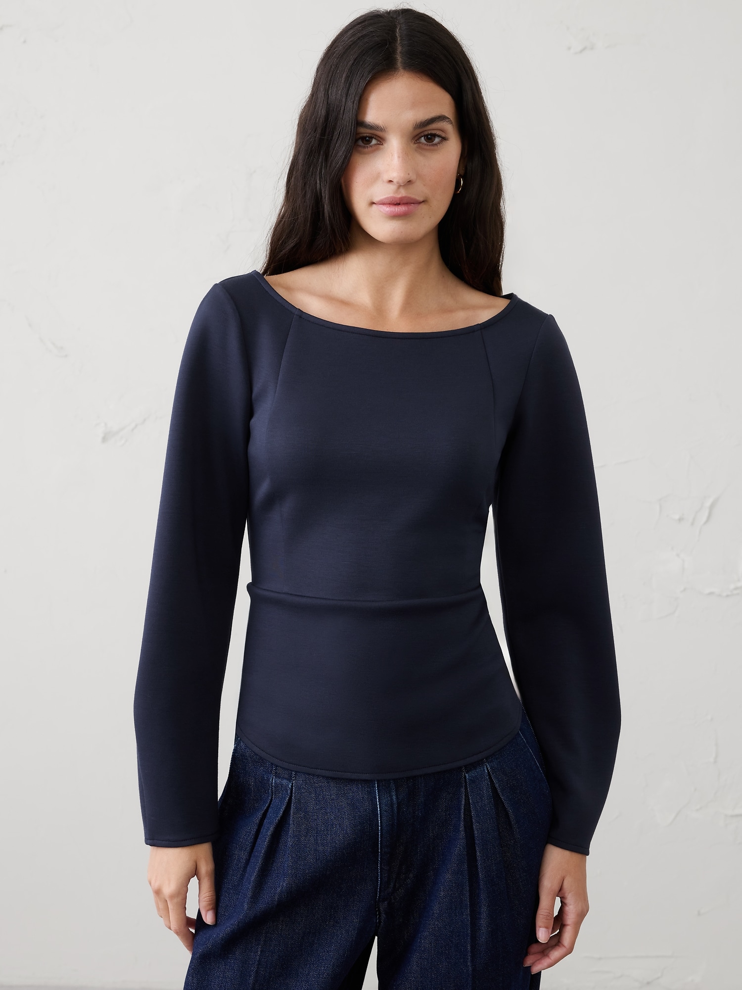 Image number 3 showing, Soft Touch Boatneck Top