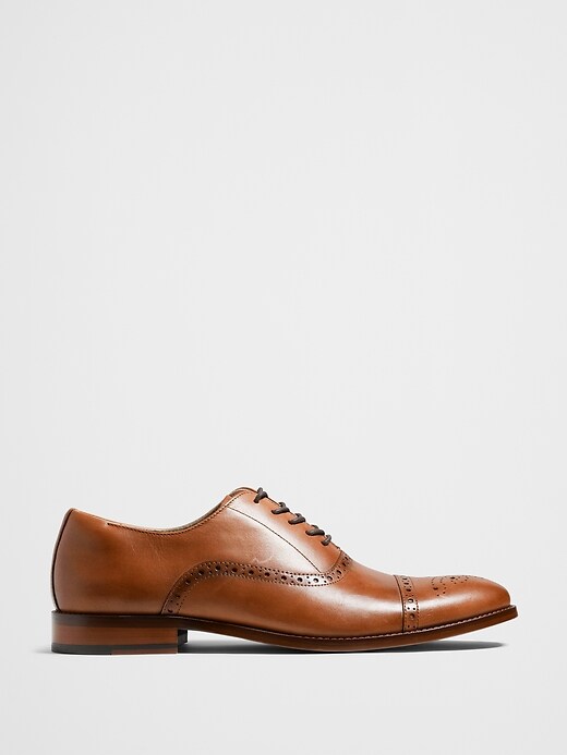 Italian Leather Brogue Oxford | Banana Republic Factory display picture 1