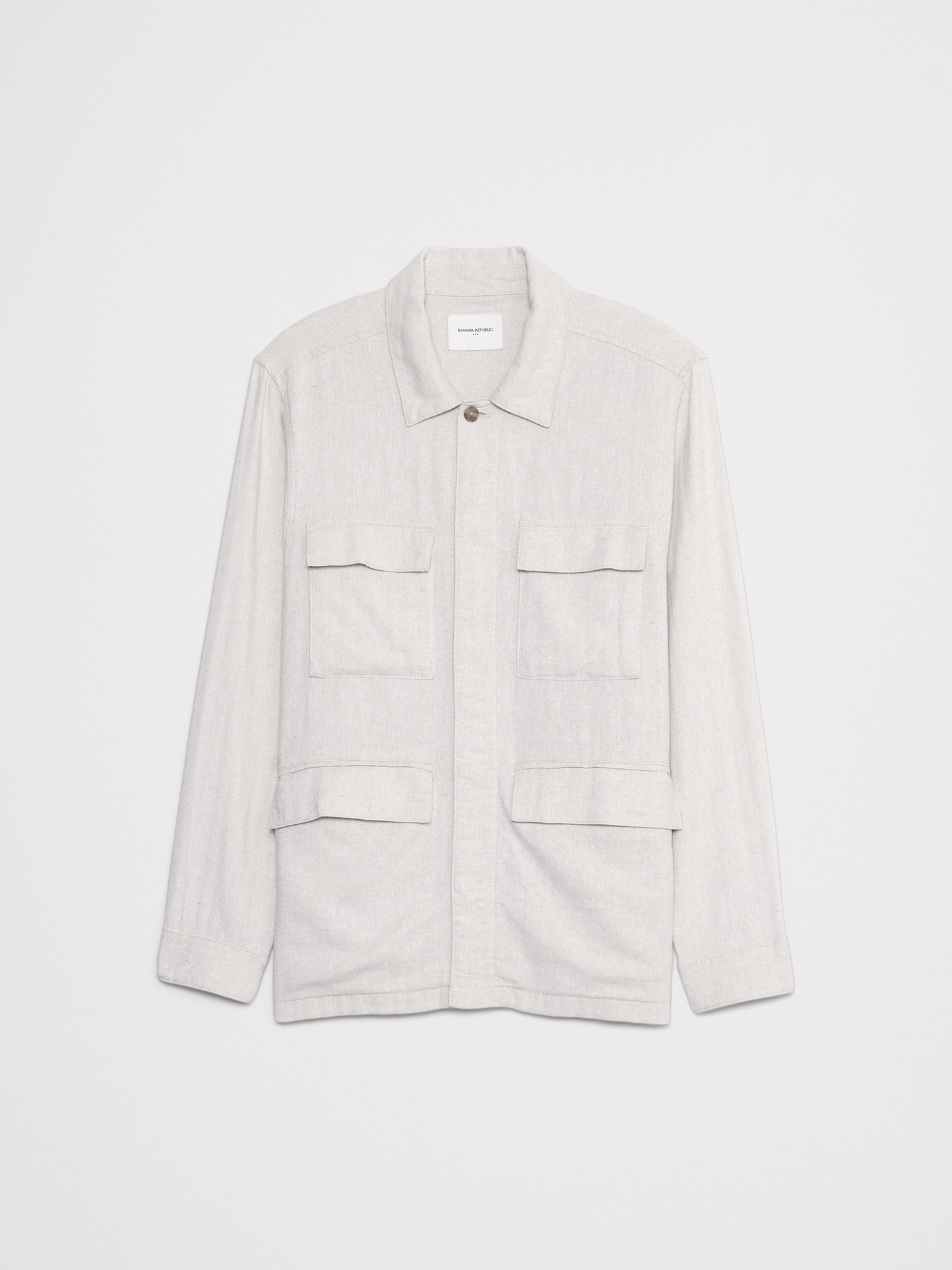 Image number 4 showing, Linen-Blend Field Jacket