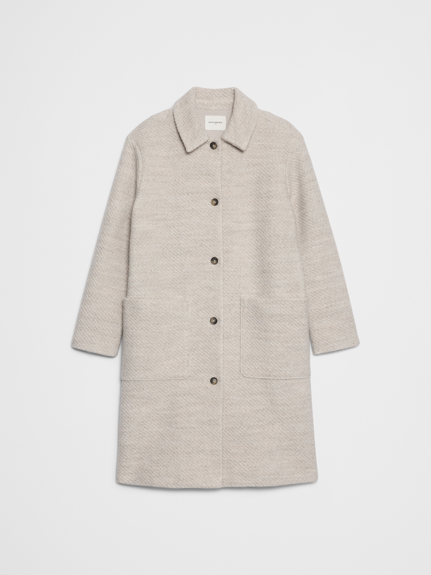 Image number 4 showing, Knit Long Mac Coat