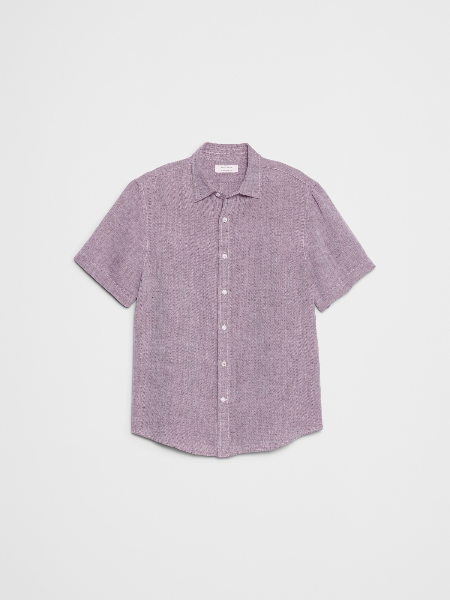 Image number 4 showing, Slim-Fit Linen-Blend Shirt