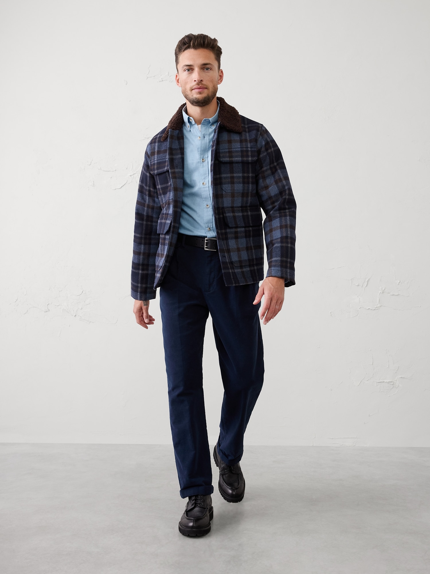 Image number 3 showing, Slim-Fit Softwash Cotton Shirt