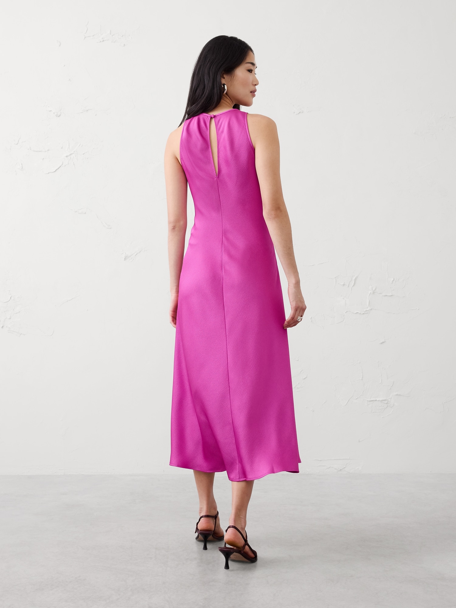 Image number 2 showing, Satin Midi Dress