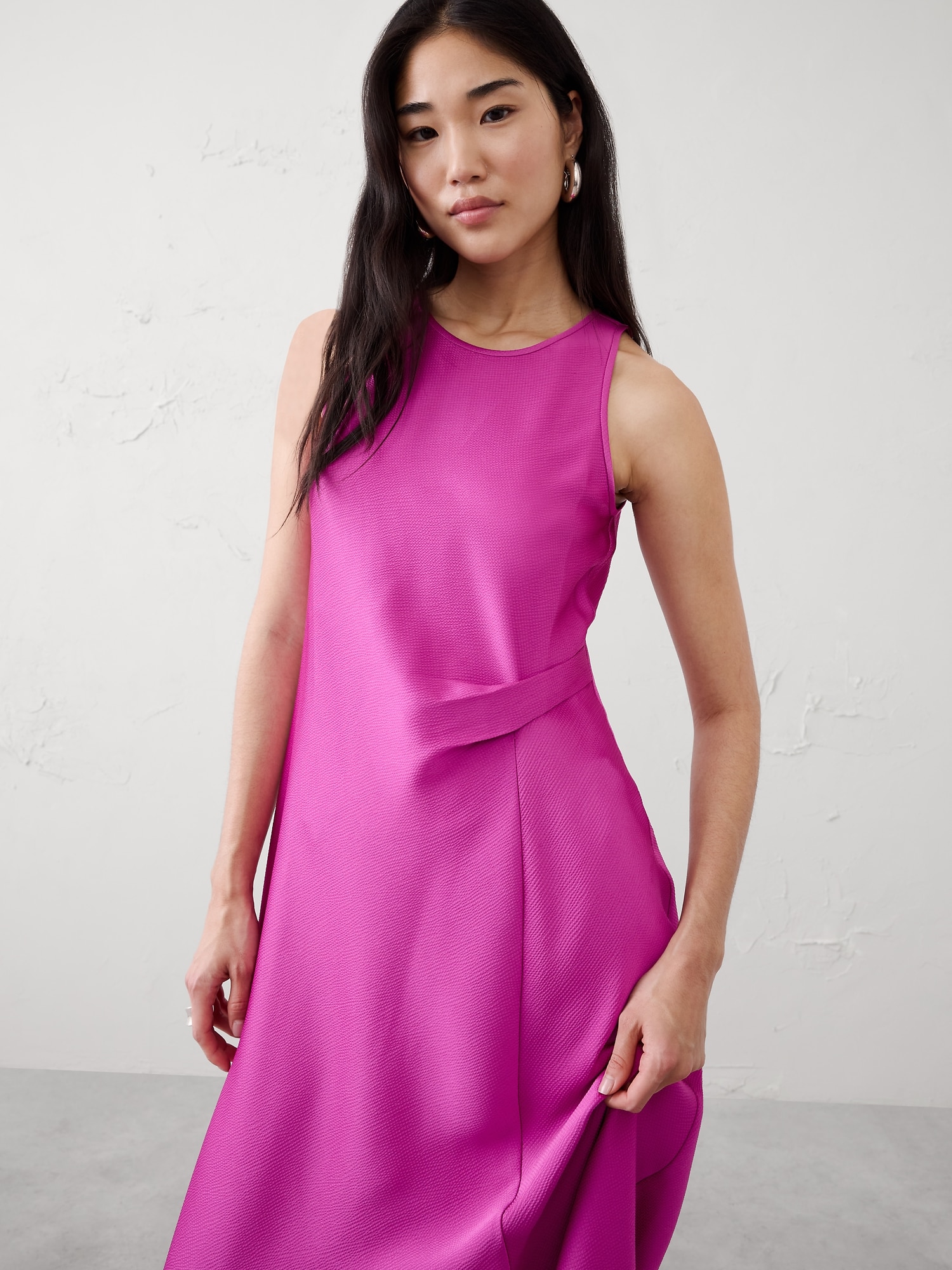 Image number 3 showing, Satin Midi Dress