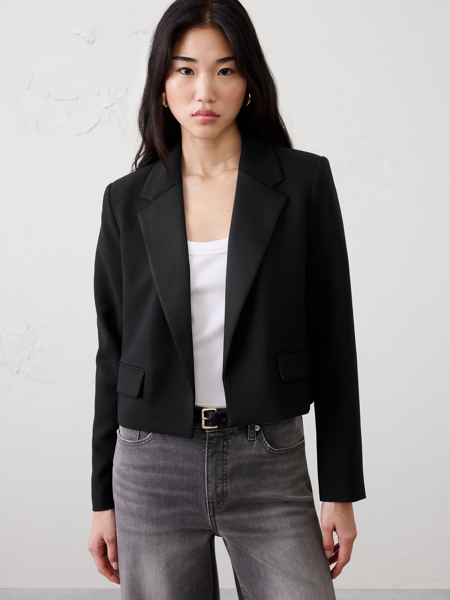 Image number 3 showing, Tuxedo Cropped Blazer