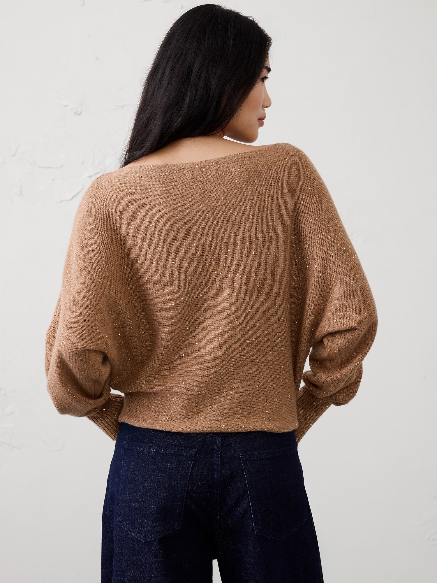 Image number 2 showing, Sequin Boatneck Pullover Sweater