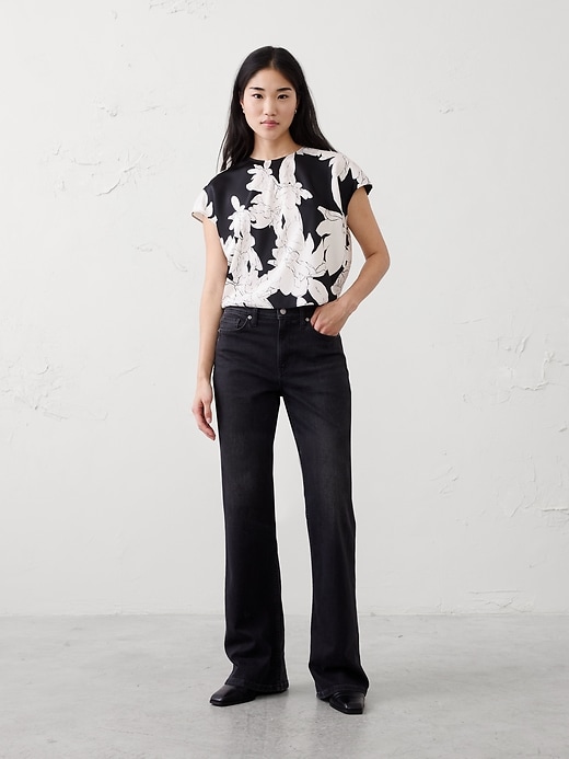 Satin Cropped Top | Banana Republic Factory