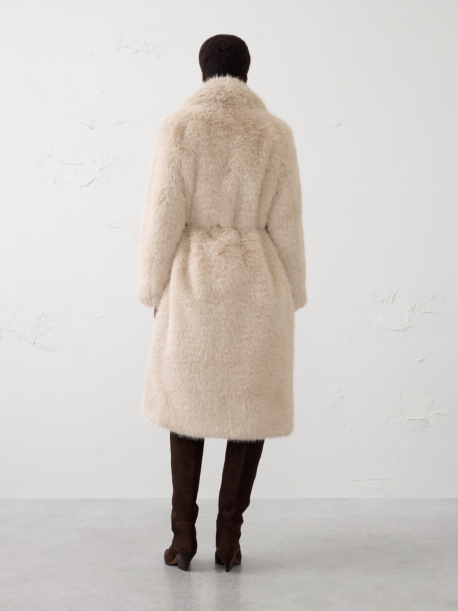 Image number 2 showing, Faux Fur Long Coat