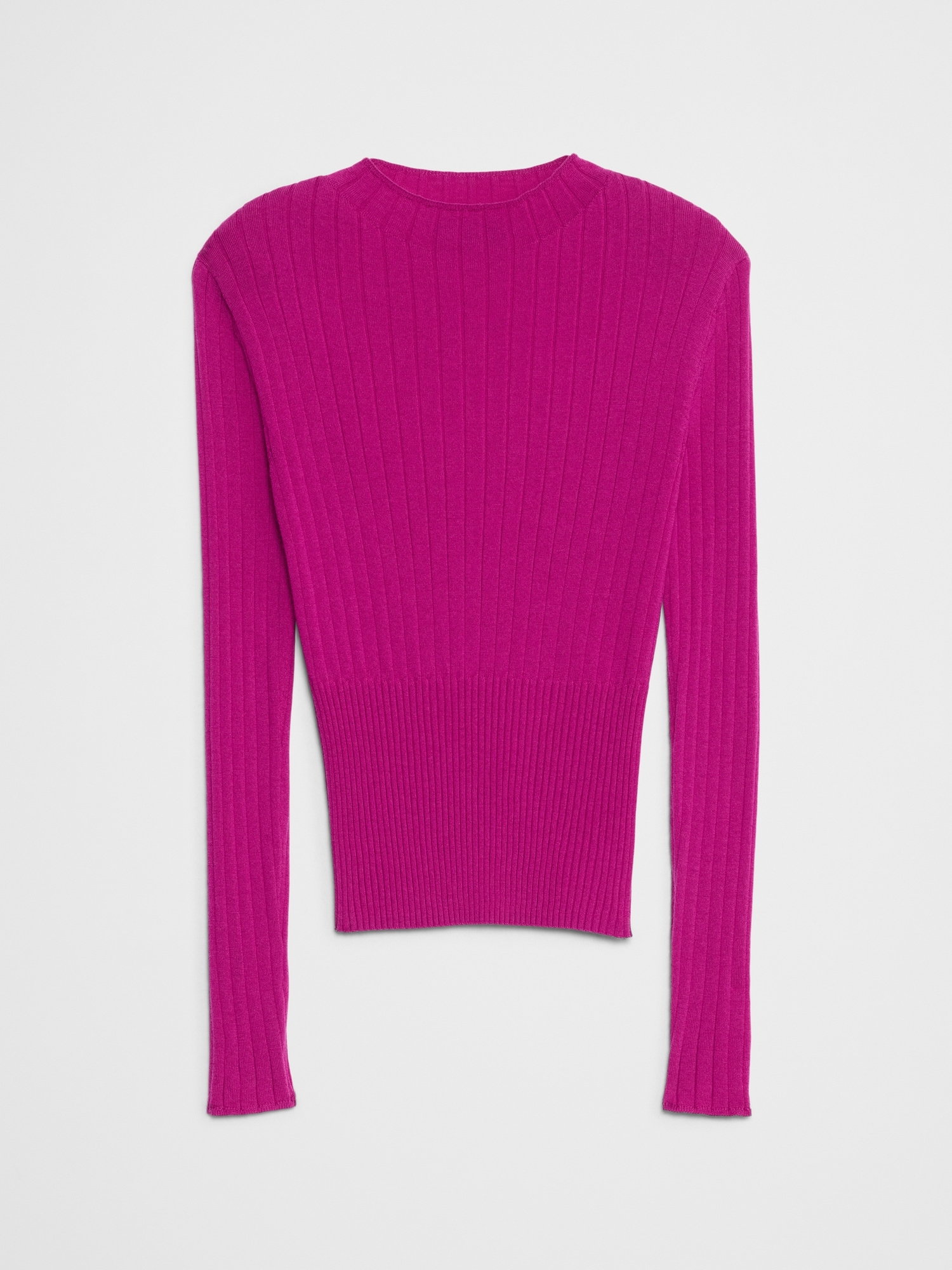 Image number 4 showing, Merino Wool Ribbed Sweater