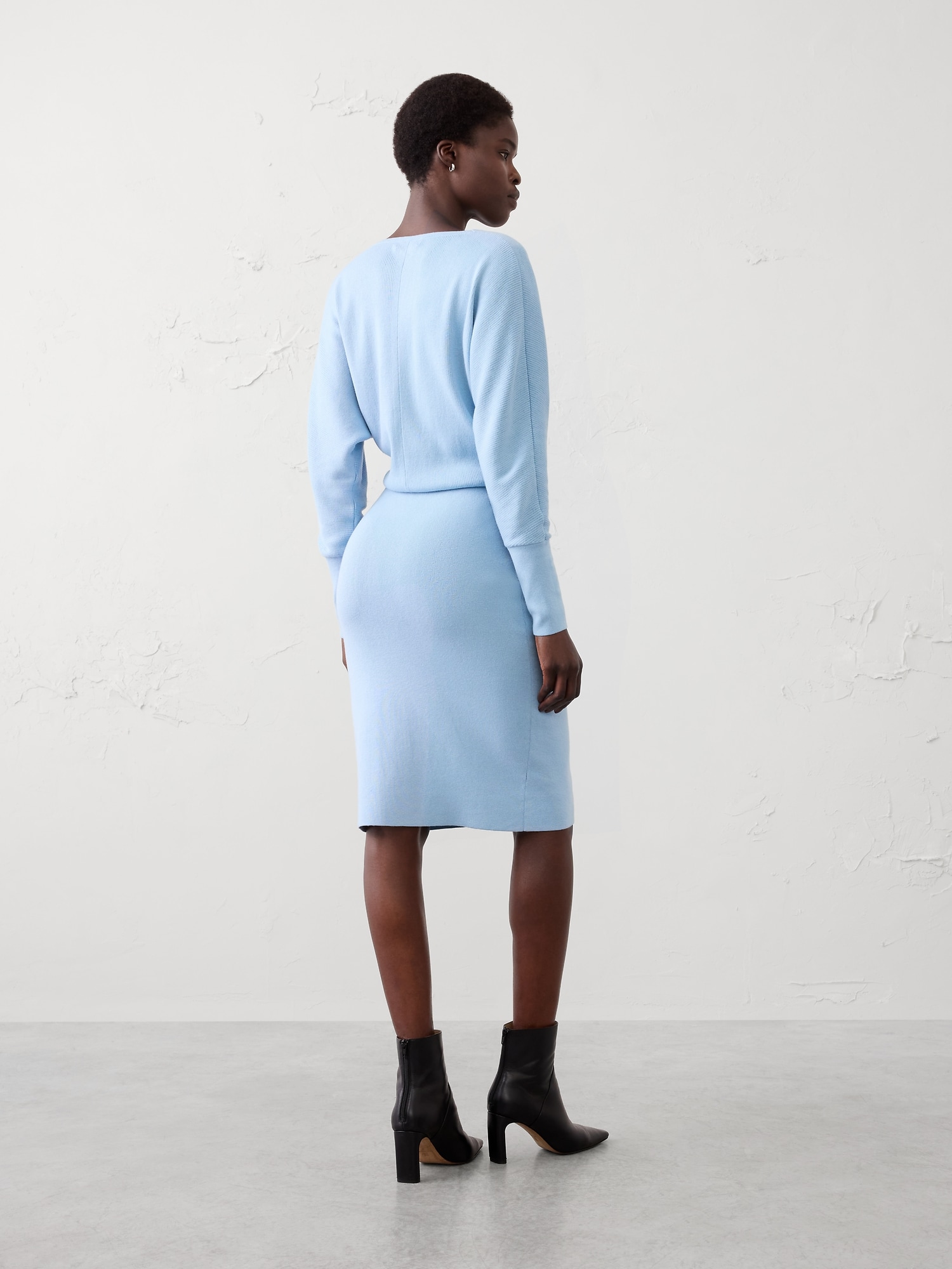Image number 2 showing, Blouson Knee Length Sweater Dress
