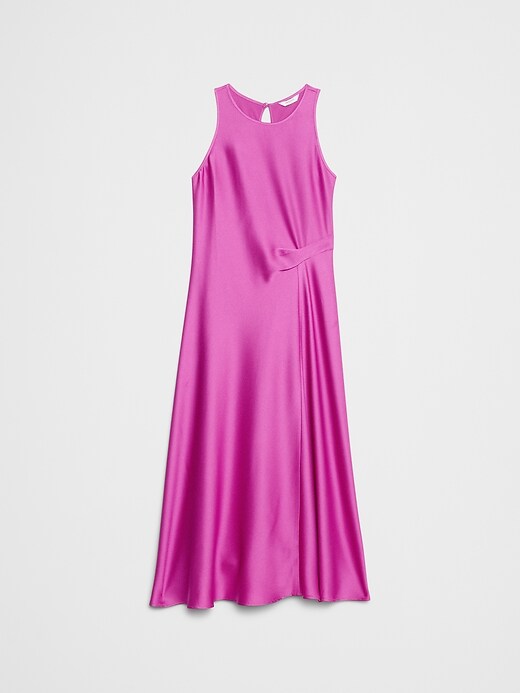 knee length dresses for ladies Satin One-Shoulder Midi Dress  Banana Republic
