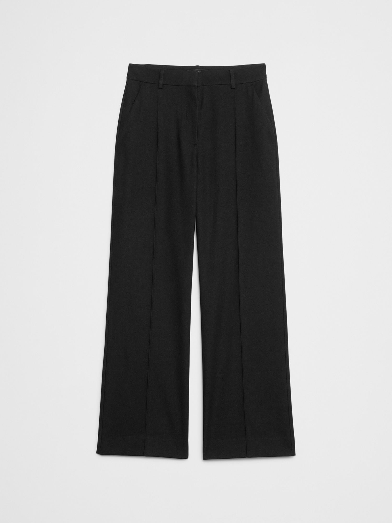 Image number 4 showing, Wide-Leg Ultra High-Rise Brushed Pintuck Trouser