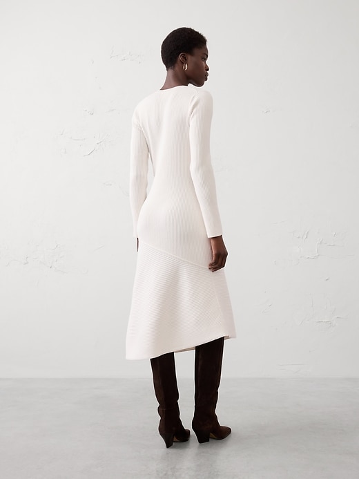 Asymmetrical Midi Dress | Banana Republic Factory