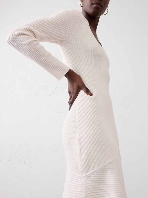 Asymmetrical Midi Dress | Banana Republic Factory