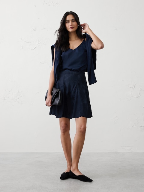 Godet Mini Skirt