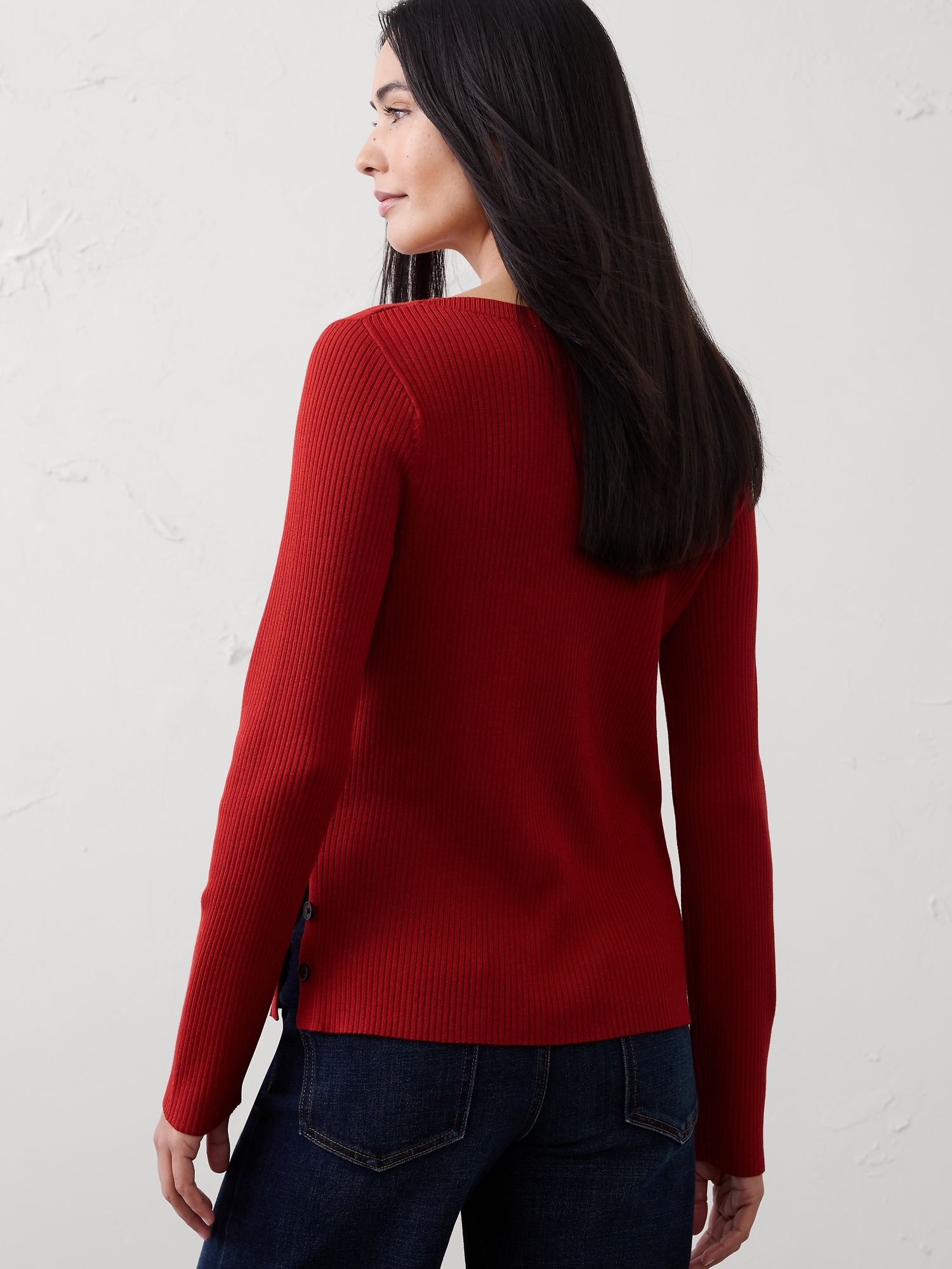 Image number 2 showing, Ribbed Boatneck Pullover Sweater