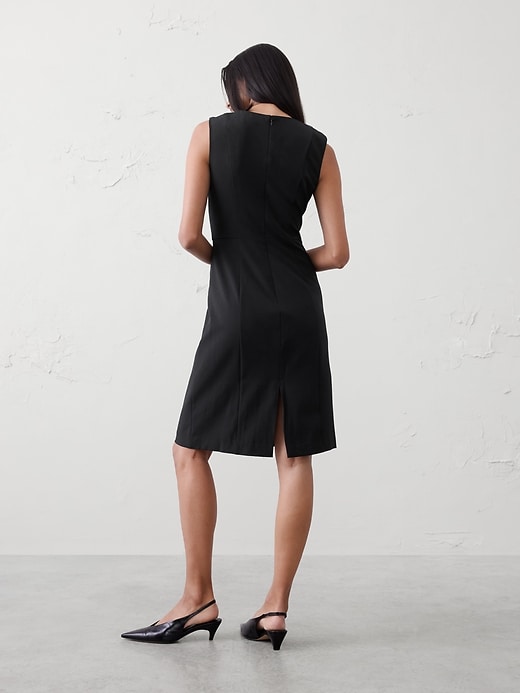 Sculpted Knee-Length Sheath Dress | Banana Republic Factory