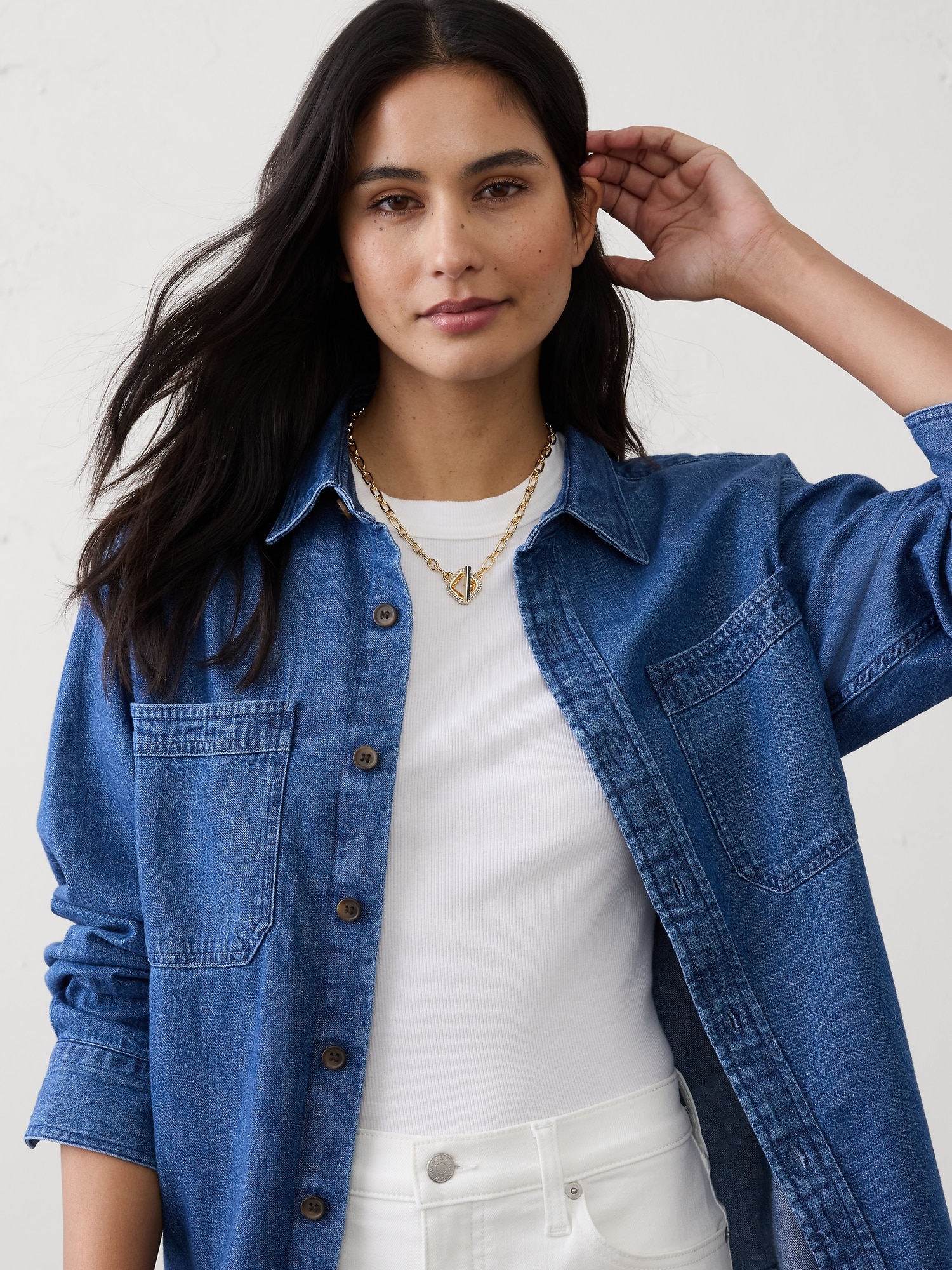 Image number 2 showing, Pave Square Chain Toggle Necklace