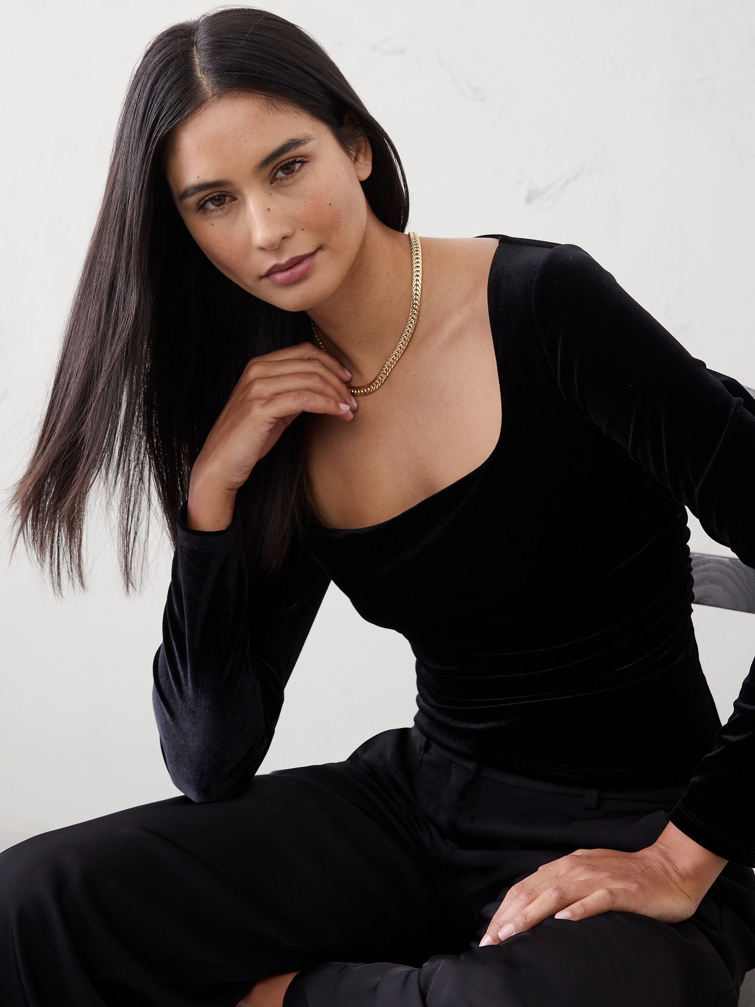 Image number 2 showing, Modern Herringbone Necklace