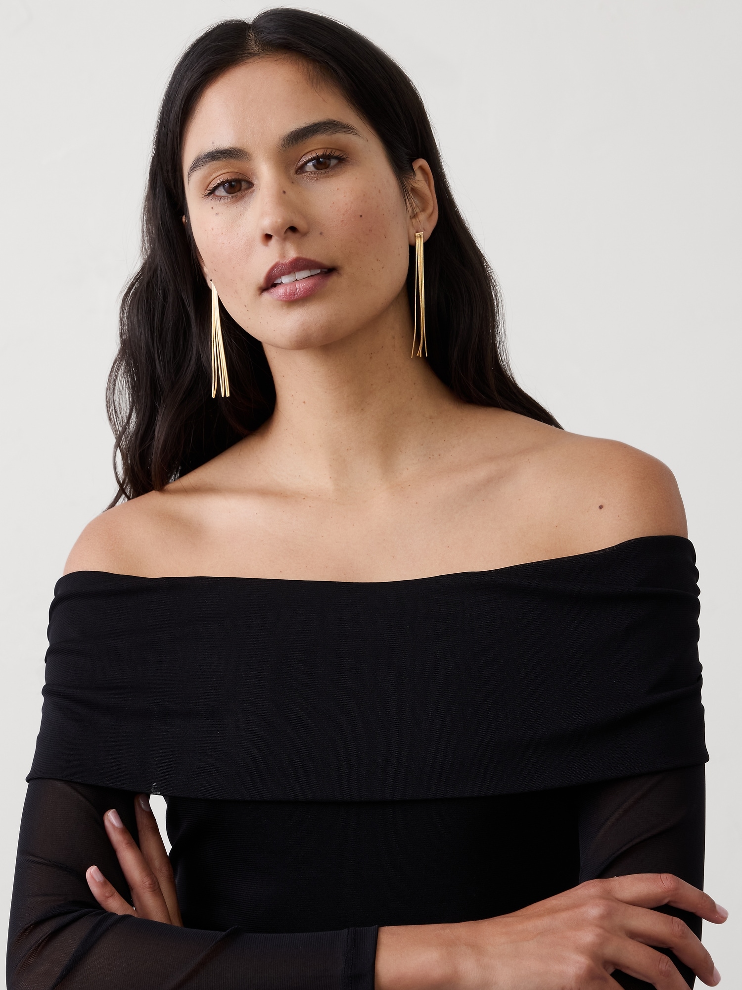 Image number 2 showing, Fluid Drop Earrings